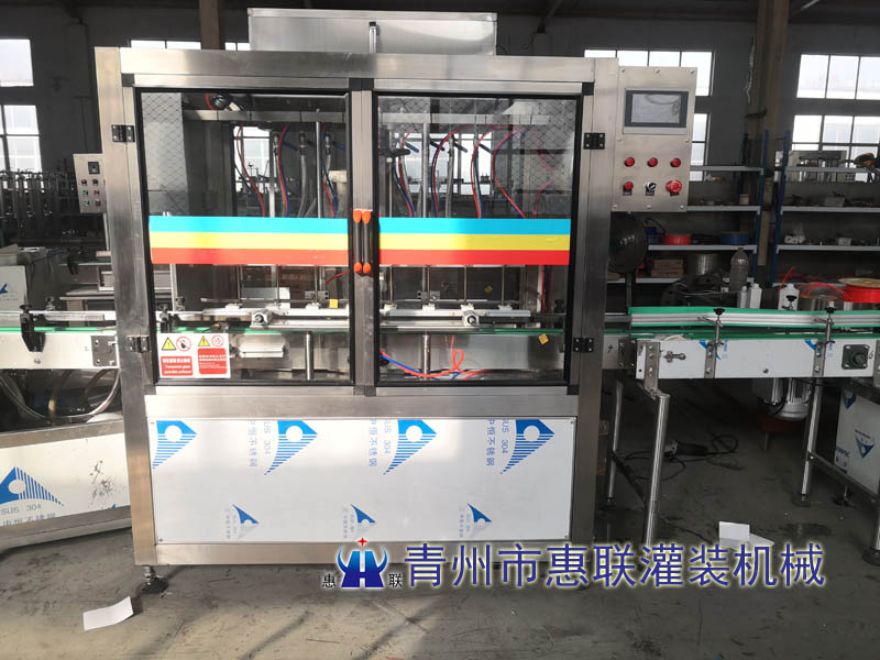 全自動流量計式食用油灌裝機